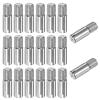 M METERXITY 20-Pack 304 Stainless Steel Threaded Cylindrical Pins, M8 x 25 mm, Slotted view 1
