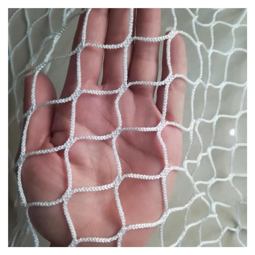 DTVEW Knotless Polyester Rope Net, 2.5 cm/2 mm, Sports Outdoor Balcony Safety Net, Garden Farm Protective Net (2 x 4 m)