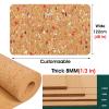 Cork Bulletin Board, 8 mm Self-Adhesive Cork Sheet with 100 Pushpins, Style 1, 122 x 57.4 cm view 4