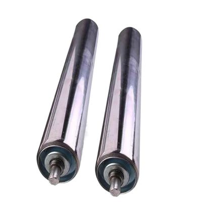 Conveyor Belt Replacement Rollers, 2 Stainless Steel Gravity Rollers, Light-Duty, 38 mm Dia. x 200 mm L