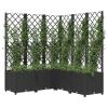 Festnight Planter Box with Trellis 120 x 120 x 136 cm view 3