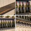 Vintage Wall-Mounted Wine Rack with Glass Holders view 4
