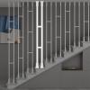 SRNSAEB Metal Stair Railing Post, 73.2 cm, White view 1