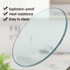 Round Transparent Tempered Glass Tabletop, 40–90 cm, 52 cm view 3