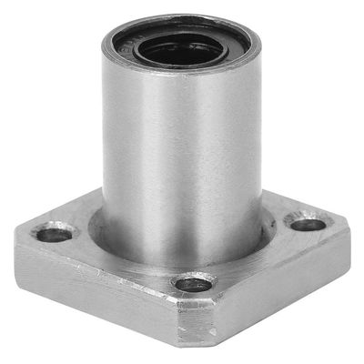 Baxnore LMK8UU Flanged Linear Motion Ball Bearing, Low-Friction Steel Bearing