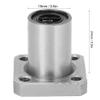 Baxnore LMK8UU Flanged Linear Motion Ball Bearing, Low-Friction Steel Bearing view 2