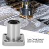Baxnore LMK8UU Flanged Linear Motion Ball Bearing, Low-Friction Steel Bearing view 3