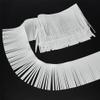 WADORN 3 m Double-Sided PU Leather Fringe Trim, 10 cm, White view 1