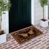 Retro Butterfly Black Door Mat, 29 x 17 in view 3
