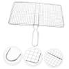 VANZACK Stainless Steel Fish Grill Basket with Clip Closure view 2