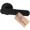 ERGO line PRIMA Black Door Handle Set with Round Rose view 1