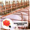 Red Plastic Water Level Regulator for Pig Farms view 3