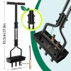 Heavy-Duty Hollow-Tine Lawn Aerator with T-Handle and Collection Tray view 2