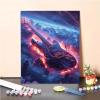 Guitar Paint by Numbers Kit for Adults, Cloud Design, 40 x 50 cm, C-2308 view 2