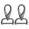 Sourcing Map 2 Detachable Swivel Snap Hooks with 2.5 cm D-Rings, Red Brass view 1