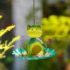 Frog Bird Feeder, Weather-Resistant Metal Feeder view 3