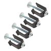 Tie-Down Clamps, Easy-to-Install Aluminum Truck Toolbox Clamps for Vehicles (BLACK) view 4