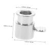 UTHCLO 3-Piece Silver Iron Rotisserie Stopper Set view 2