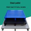 ININOSNP Heavy-Duty Steel Pallet Storage Platform, Blue-B, 80 × 80 × 12.5 cm view 3
