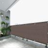Balcony Privacy Screen, Height 0.75 m/0.9 m/1 m, UV Protection, Weather-Resistant HDPE for Decks, Patios and Backyards, with Cable Ties and Rope view 2
