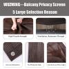 Balcony Privacy Screen, Height 0.75 m/0.9 m/1 m, UV Protection, Weather-Resistant HDPE for Decks, Patios and Backyards, with Cable Ties and Rope view 3