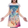 SMAZDFXX Kitchen Apron with Retro Ethnic Feathers and Dream Catcher view 3