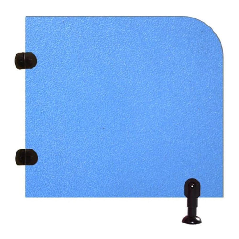 YVYKFZD Children's Urinal Privacy Partition, Floor-Mounted, Blue, 27.5 x 35.4 in