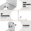 YFLeomry 50-Piece Stainless Steel Angle Brackets, 20 x 20 mm, 90° view 4