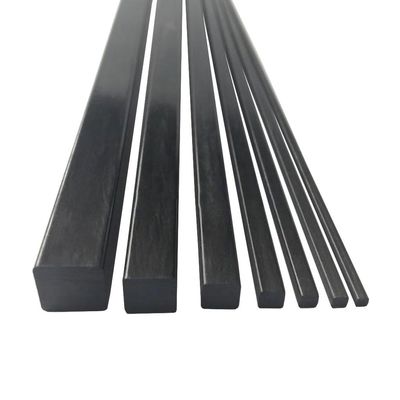 Square Solid Carbon Fiber Rods 210 mm x 19.7 (4 pcs/diameter) for RC Models/Drone Frames, High-Strength Engineering Rods (4 pcs, 5 mm)