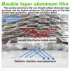MYRDBT Radiator Reflective Foil, 45 mm Double-Sided Aluminum Bubble Insulation view 2