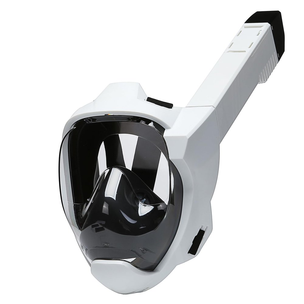 Lynqeeh Full-Face Snorkel Mask, 180° Panoramic View, Anti-Fog & Anti-Leak, Improved Dry-Breathing System, Comfortable Ergonomic Fit