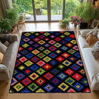 Tehocwiz DIY Latch Hook Rug Kit, 90 x 120 cm