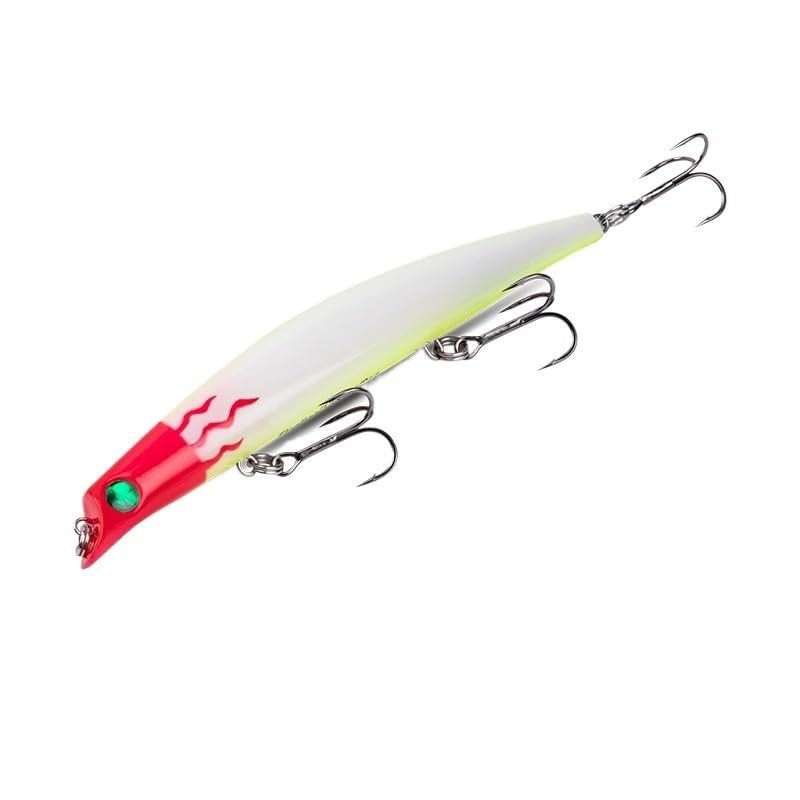 DQZRTUECA Striper Fishing Lure Kit, 95/120/130 mm, 8.1/15.3/21 g, Floating Wobblers for Pike and Carp, Artificial Lures (Size 1, 130 mm, 21 g)