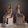 Pharaoh Resin Bookends, Brown, 13 x 7.5 x 24 cm, 2 kg view 2