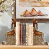 Pharaoh Resin Bookends, Brown, 13 x 7.5 x 24 cm, 2 kg view 3