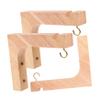 BESPORTBLE 3-Piece Wood and Metal Plant Hangers view 1