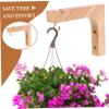 BESPORTBLE 3-Piece Wood and Metal Plant Hangers view 4