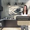 timalo Acrylic Glass Kitchen Wall Art, Modern Glass-Look Print, 80 x 50 cm, Water Drops and Reflections view 2
