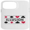 Illusion Playing Card Symbols Magic Poker Case for iPhone 14 Pro Max view 1