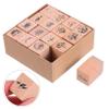 Wooden Stamps for Scrapbooking and DIY, 16 Pieces view 4
