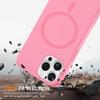 xinyunew Phone Case for iPhone 13 Pro (6.1-inch) with Detachable Adjustable Lanyard, Magnetic Silicone Case, Wireless Charging Compatible, Pink view 2