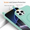 xinyunew iPhone 11 Pro Case with Removable Adjustable Neck Lanyard, Magnetic Silicone, Wireless Charging Compatible, Mint Green view 3