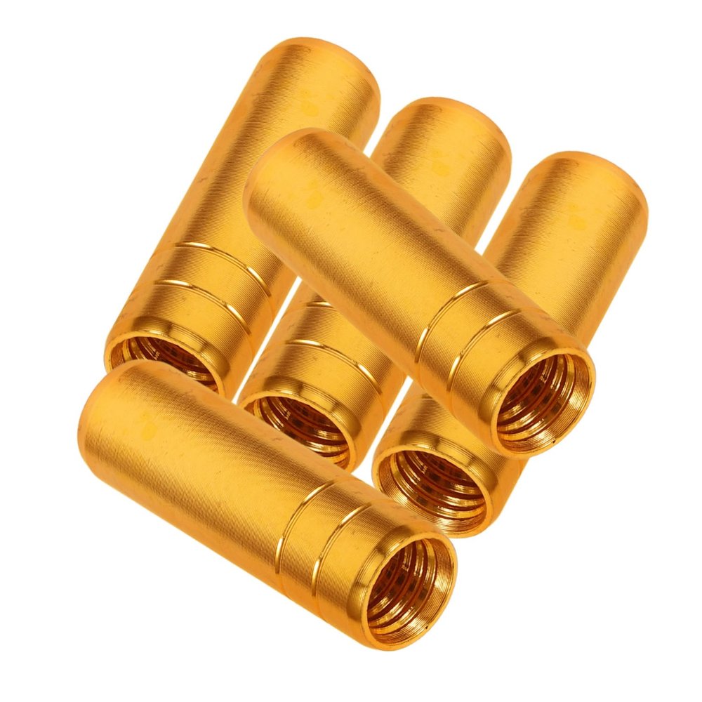 Net Pole Head Connectors, 5 Pieces, Gold Alloy