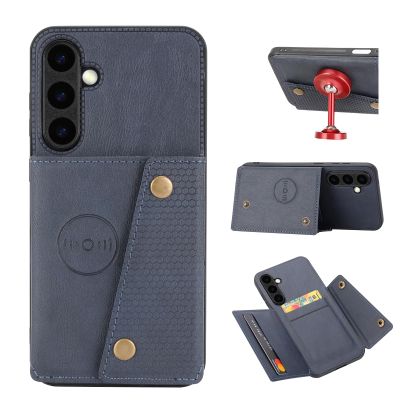 Jiajihua Case Compatible with Samsung Galaxy S24 FE 5G SM-S721B, Kickstand, Blue