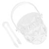 Transparent Plastic Ice Bucket with Handle, Small Ice Container view 1