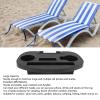Large-Capacity Lounge Chair Cup Holder, ABS Chair Side Table for Phones, Snacks and Drinks view 2