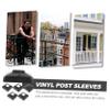VILLFUL 6-Pack Square Black Vinyl Fence Post Caps view 4