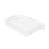 HYTROVE Transparent Stackable PET Document Storage Boxes with Lids, 2-Piece Set, Dustproof, for Office and Home view 2