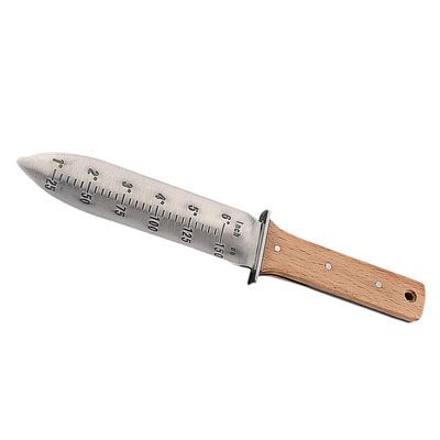 Sosoport Handy Garden Trowel with Ergonomic Wooden Handle, Durable Iron Shaft, and Leather Sheath