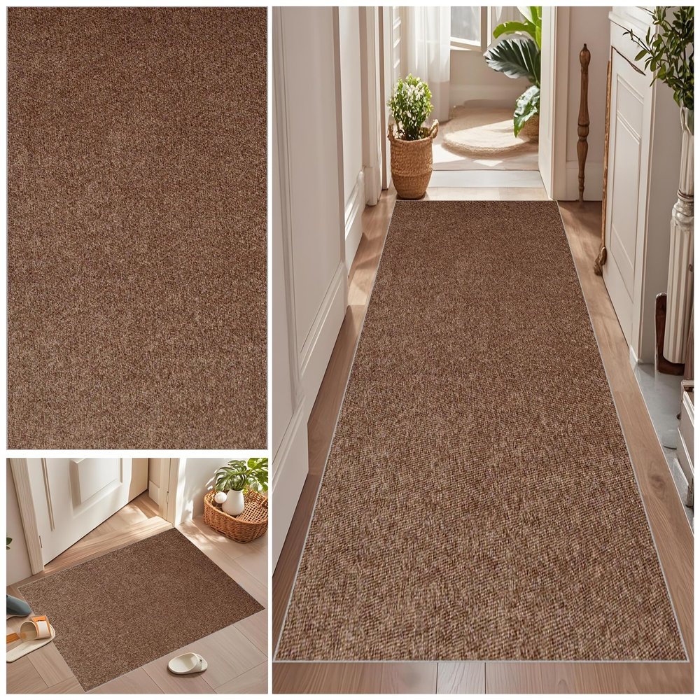 Washable Non-Slip Runner Rug for Hallway and Kitchen, 60 x 80 cm